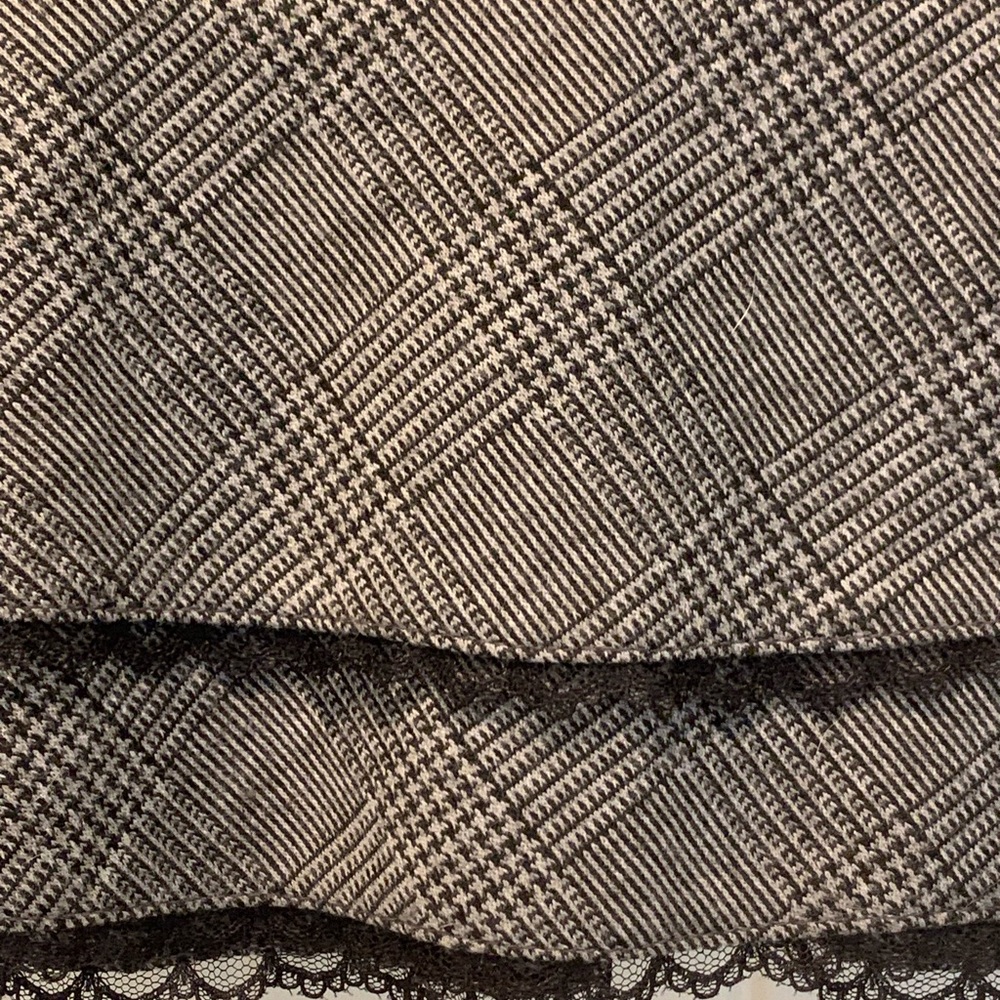 Express| Size Small Herringbone Pattern Skirt - image 2
